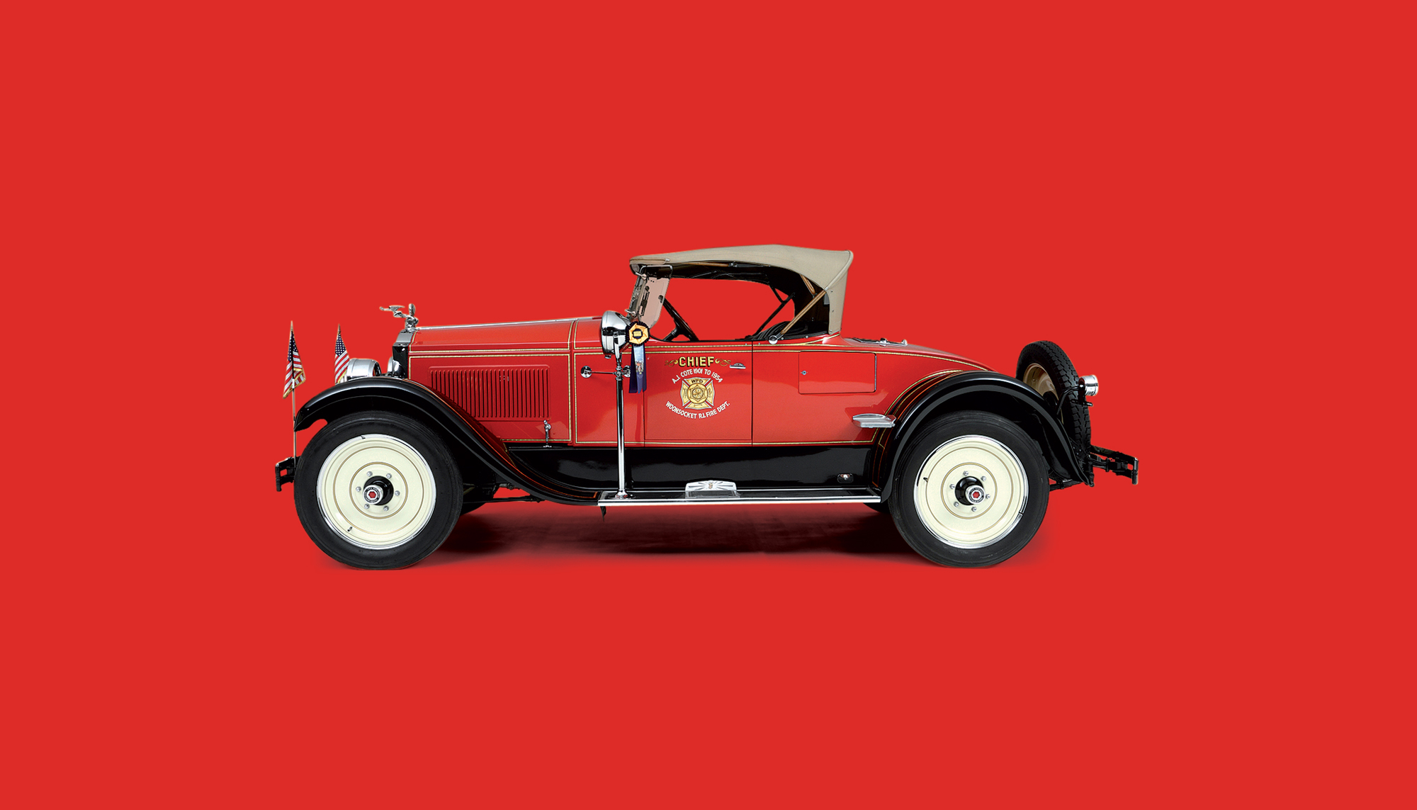 Bekijk Packerd 223 Two Seater Roadster Fire Chief in het Louwman Museum